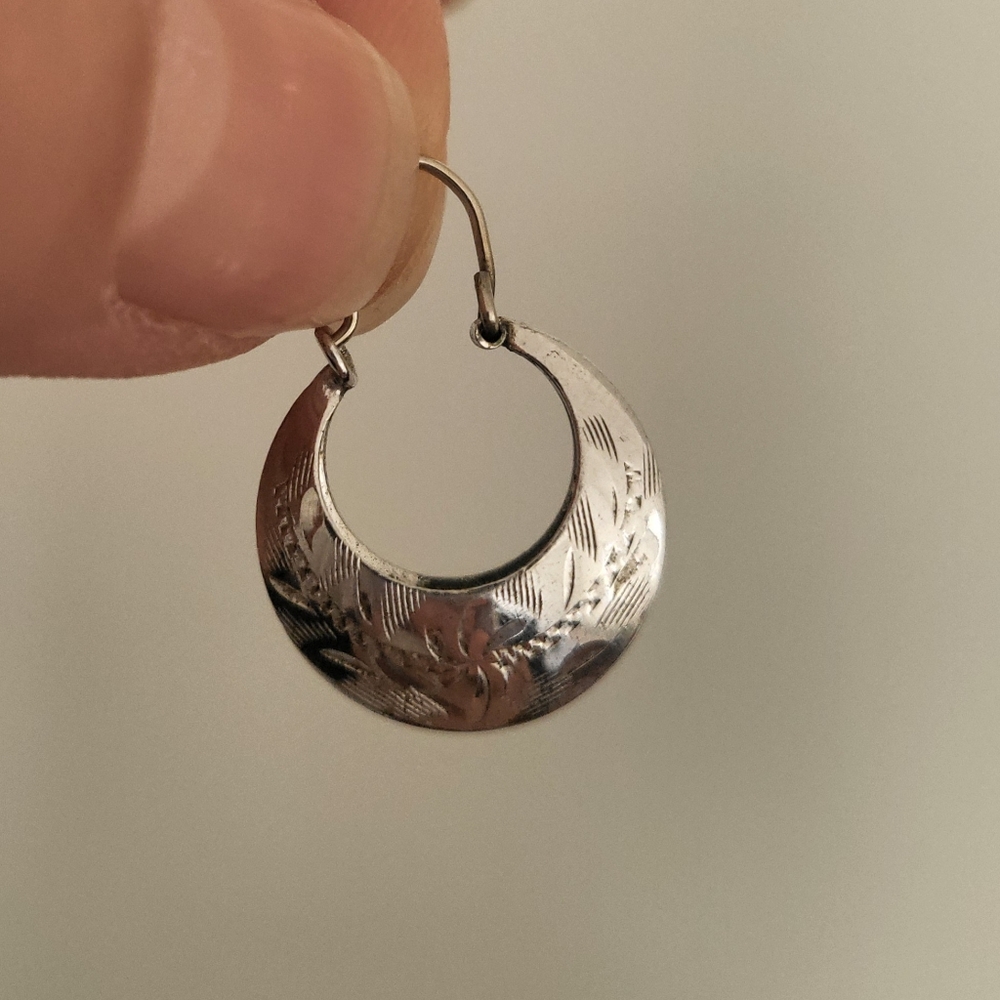 Silver earrings